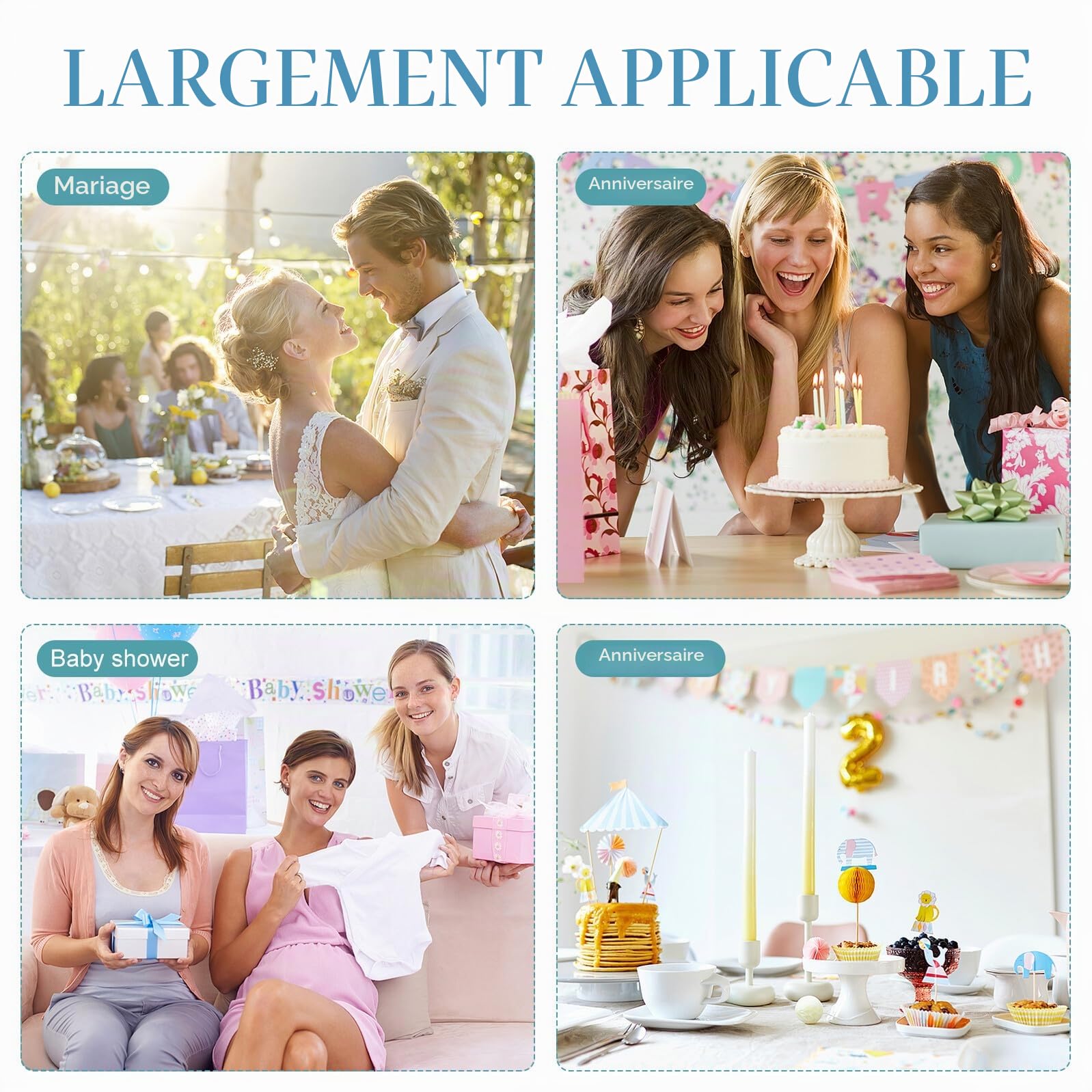 Valises Décoratives en Carton 3 Pièces à Motif Floral, Boîtes