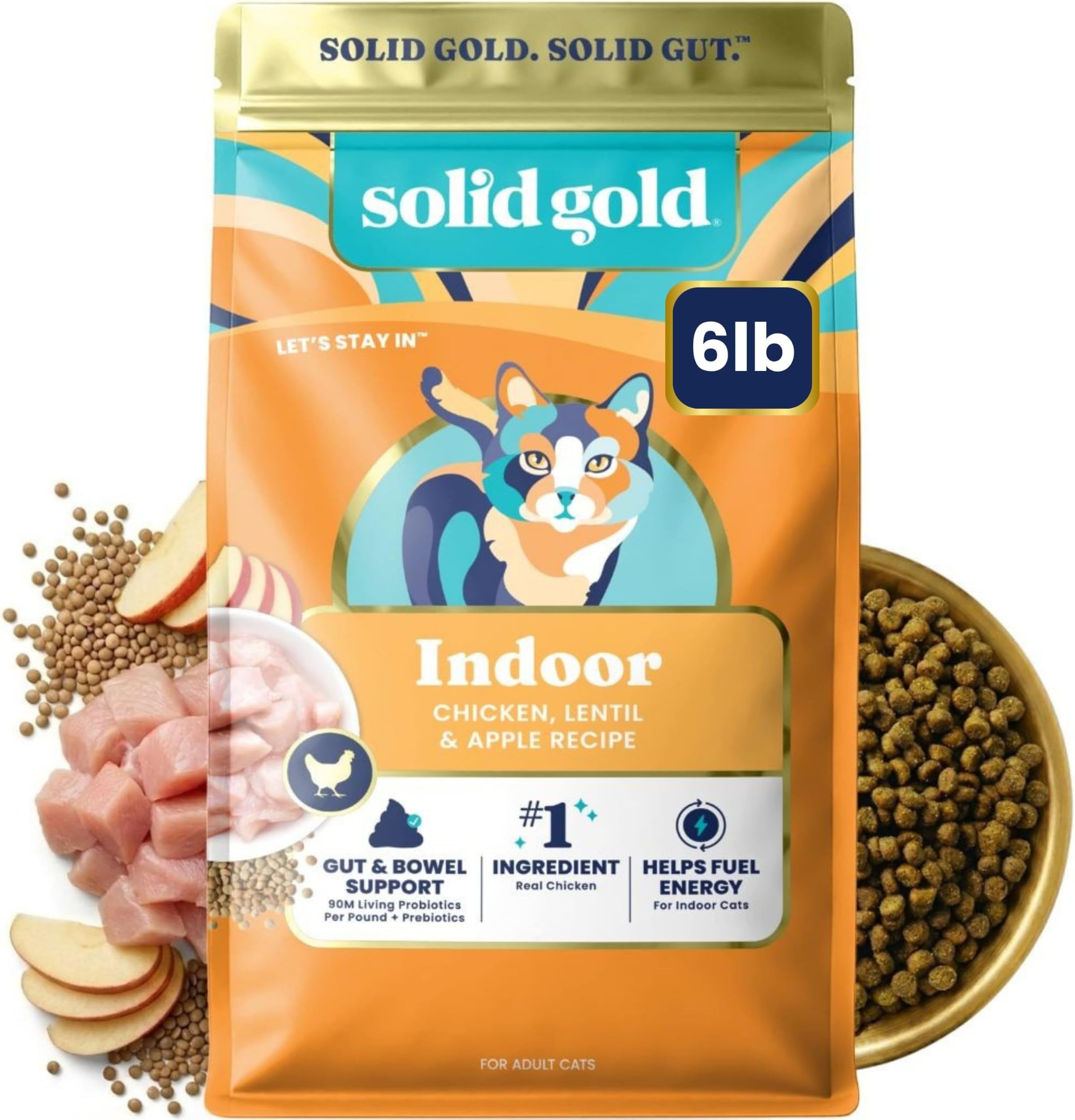 Solid Gold High Protein Chicken Dry Cat Food, for Cats & Kittens