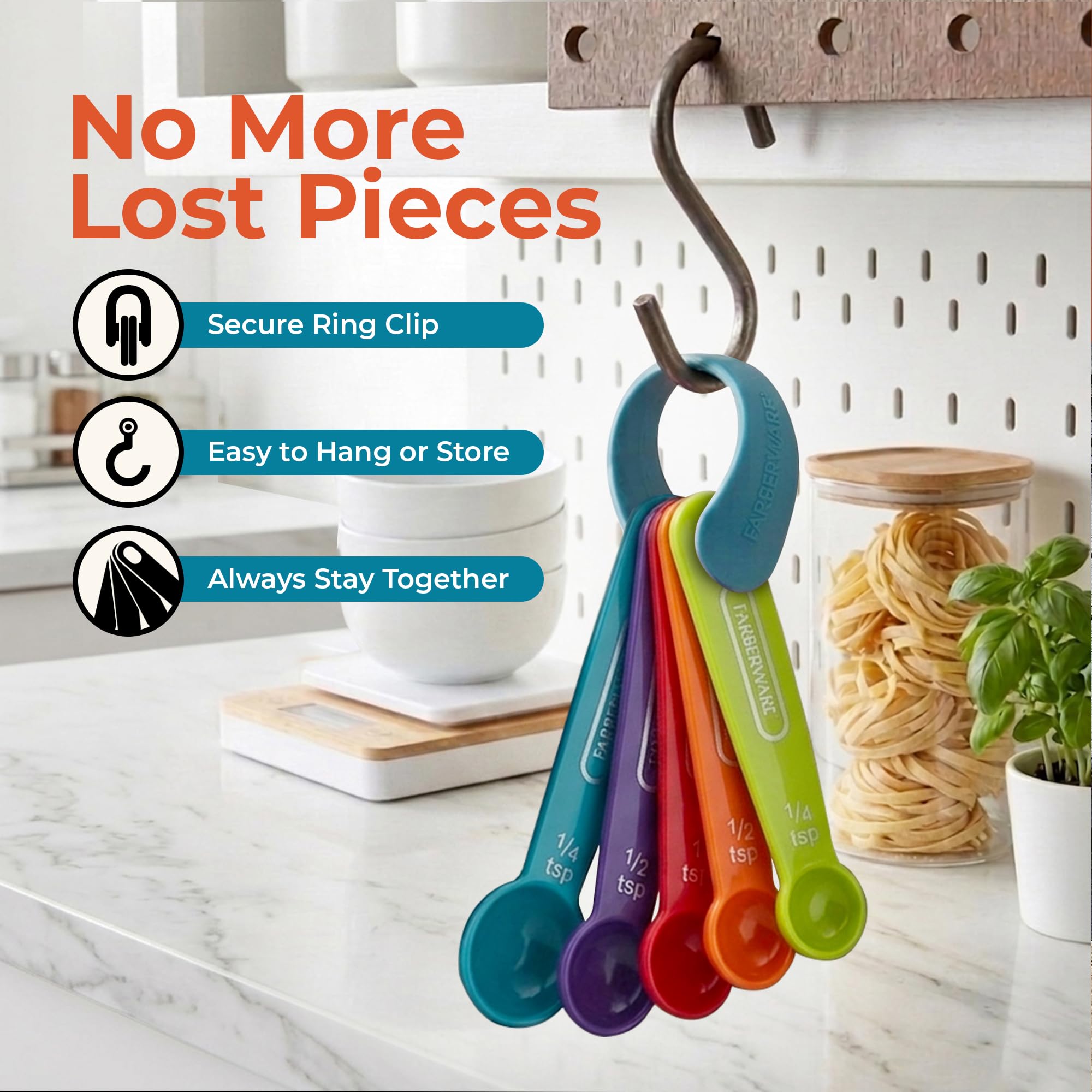 Farberware Color Measuring Spoons - Set of 5 -7