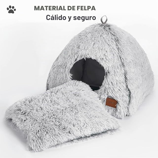 Foto 5 de 6 de Cama para Gatos CATISM, Cama Caliente con Almohadas Blandas extraíbles y Lavables (40 x 40 x 40 cm)