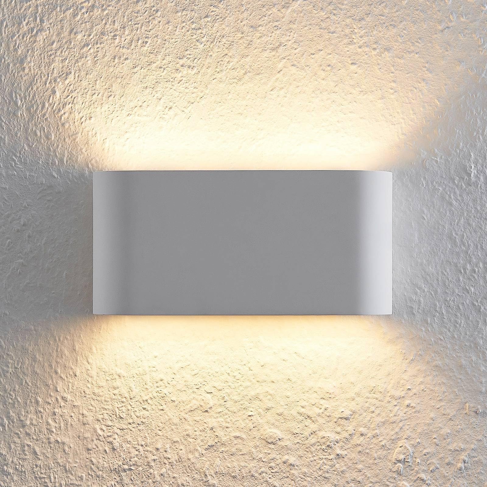Lindby Applique dimmerabile (Moderno) colore Bianco, in Argilla ad es. Soggiorno & Sala da pranzo applique