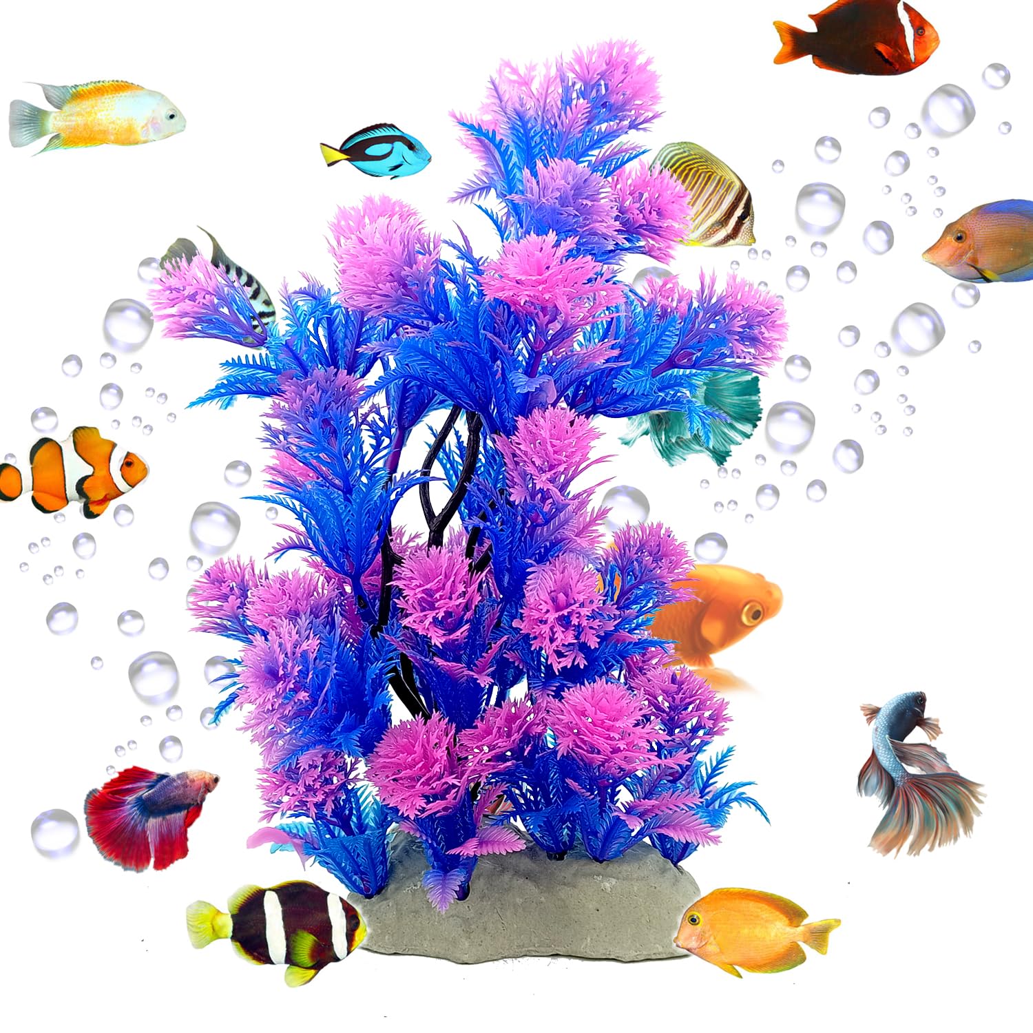 JAINSONS PET PRODUCTS Aquarium Artificial Plastic Plants Aquarium Decor, Pink Blue Cherry Blossom Tree Decor Plants for Goldfish Betta Fish Tank Accessories 24 Cm 1 Plant (B0CG1FZS9K) Amazon Price History, Amazon Price Tracker