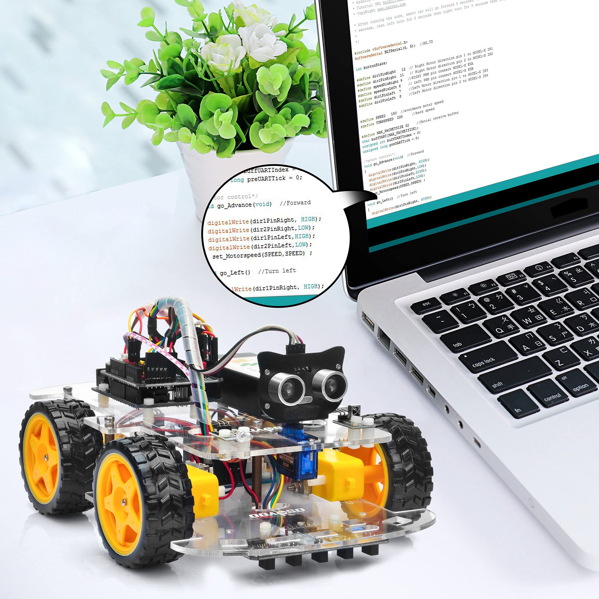 OSOYOO Robot Car Starter Kit for R3 STEM Remote Controlled