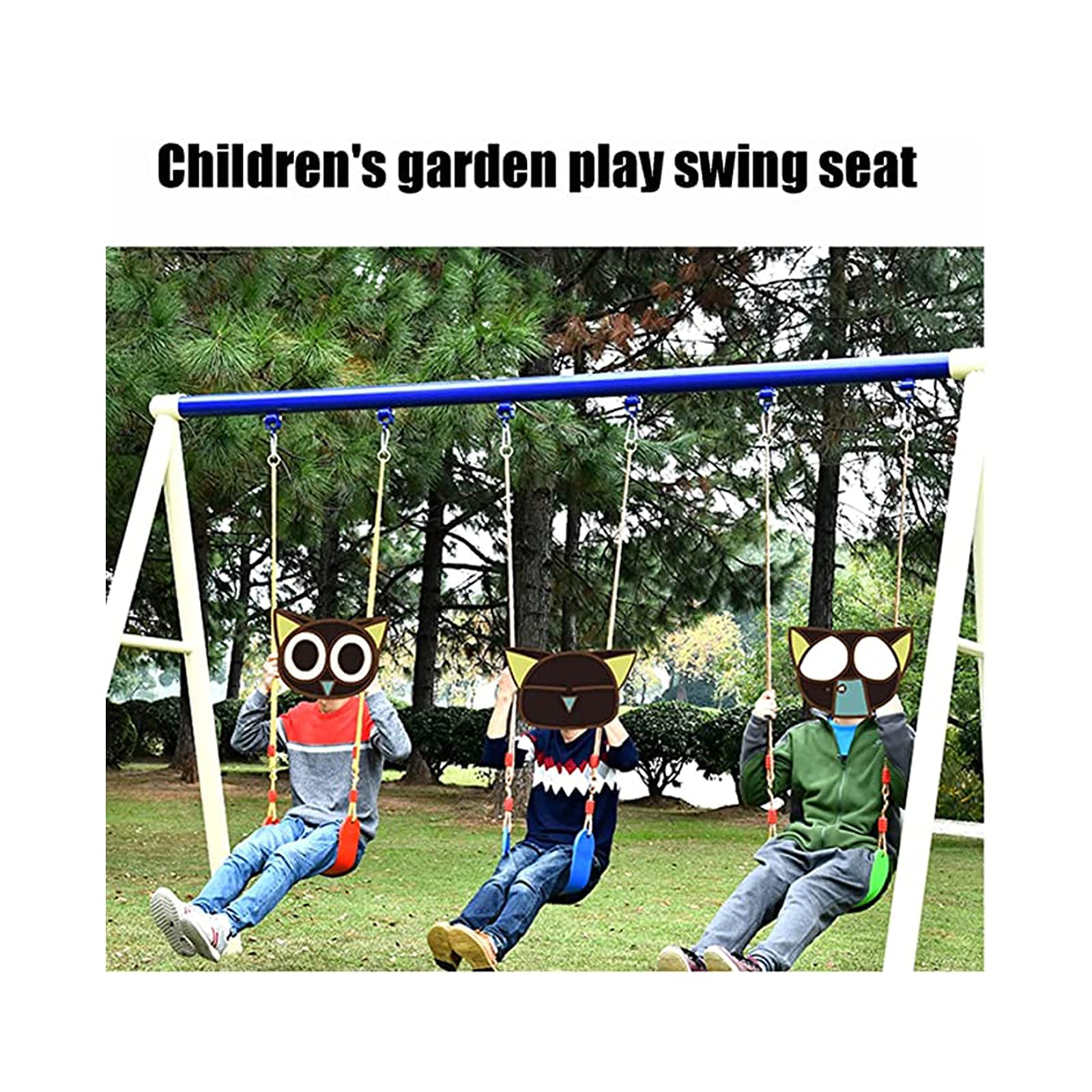 AAGAZA Swings Seats, Children's Outdoor Garden Soft Swing Indoor Kindergarten Game Toy, Quick Installation Load-Bearing 150kg, 66.5x14cm/2236 (Color : Rosa, Size : Style 2)