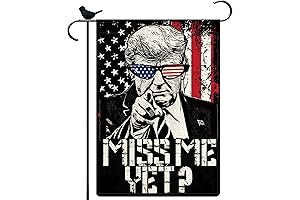 "Miss Me Yet?" Trump 2024 Garden Flag: Show Your Support!
