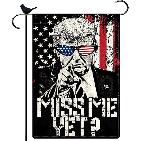 "Miss Me Yet?" Trump 2024 Garden Flag: Show Your Support!