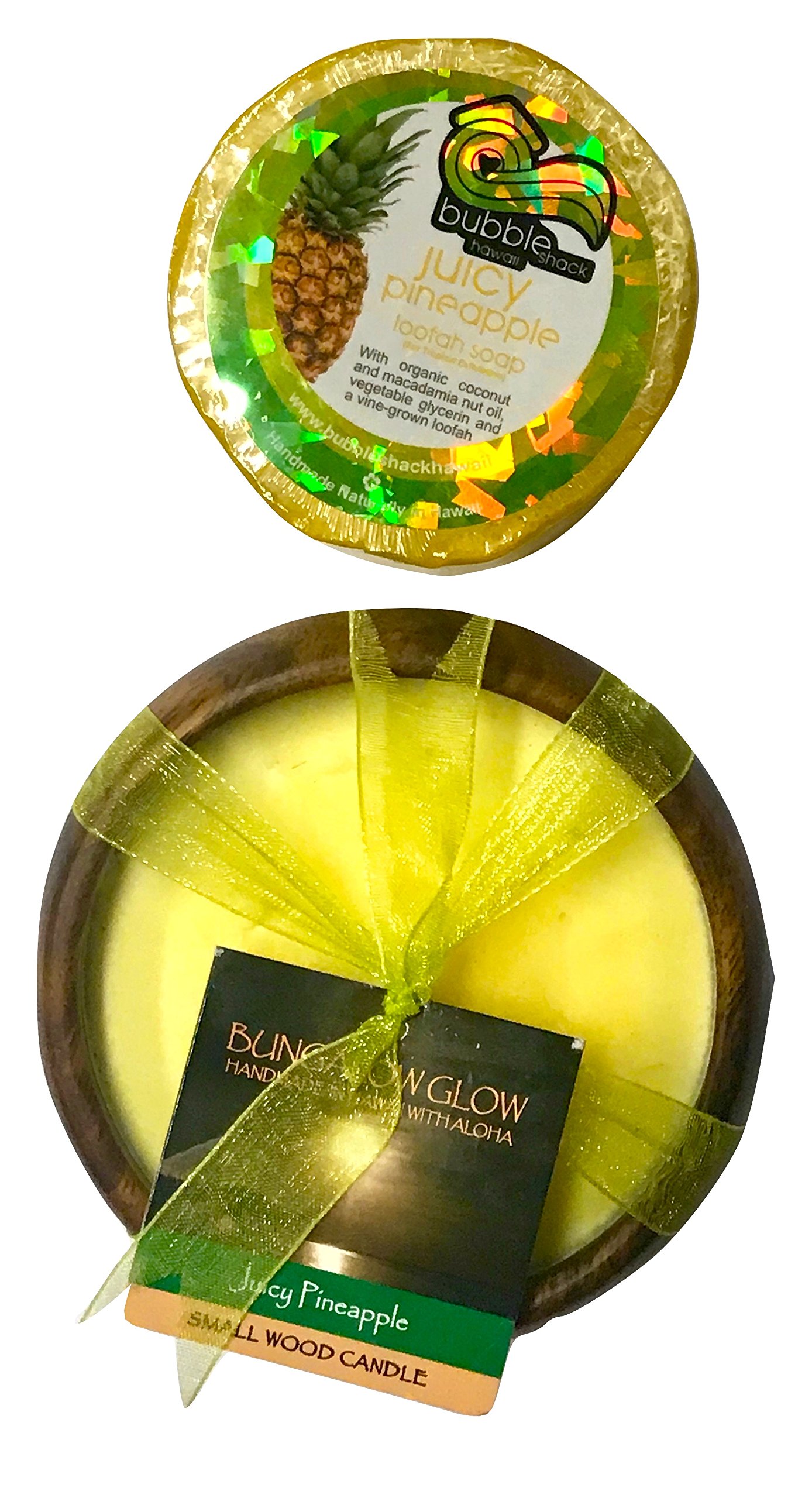 Looofah Soap and Poi Candle Set (Juicy Pineapple)