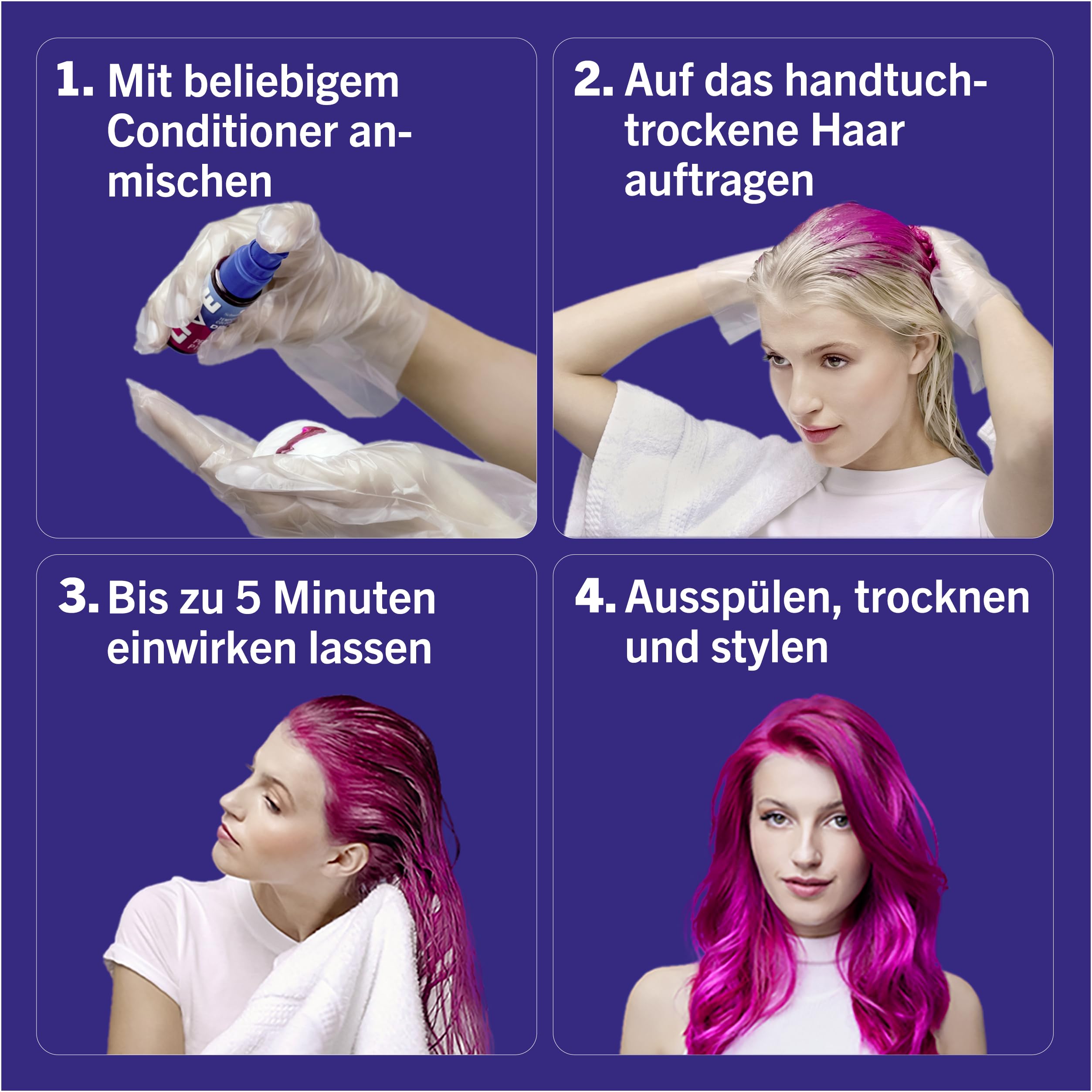 Schwarzkopf Live Color Drops Petal Pink (30 ml), krople, z możliwością dozowania, dla indywidualnego wyglądu, odcień do mieszania z odżywką, tymczasowa koloryzacja utrzymuje się do 12 myć włosów