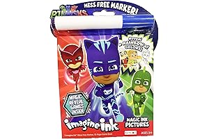 PJ Masks Imagine Ink Magic Ink Pictures and Game Book with Mess Free Marker