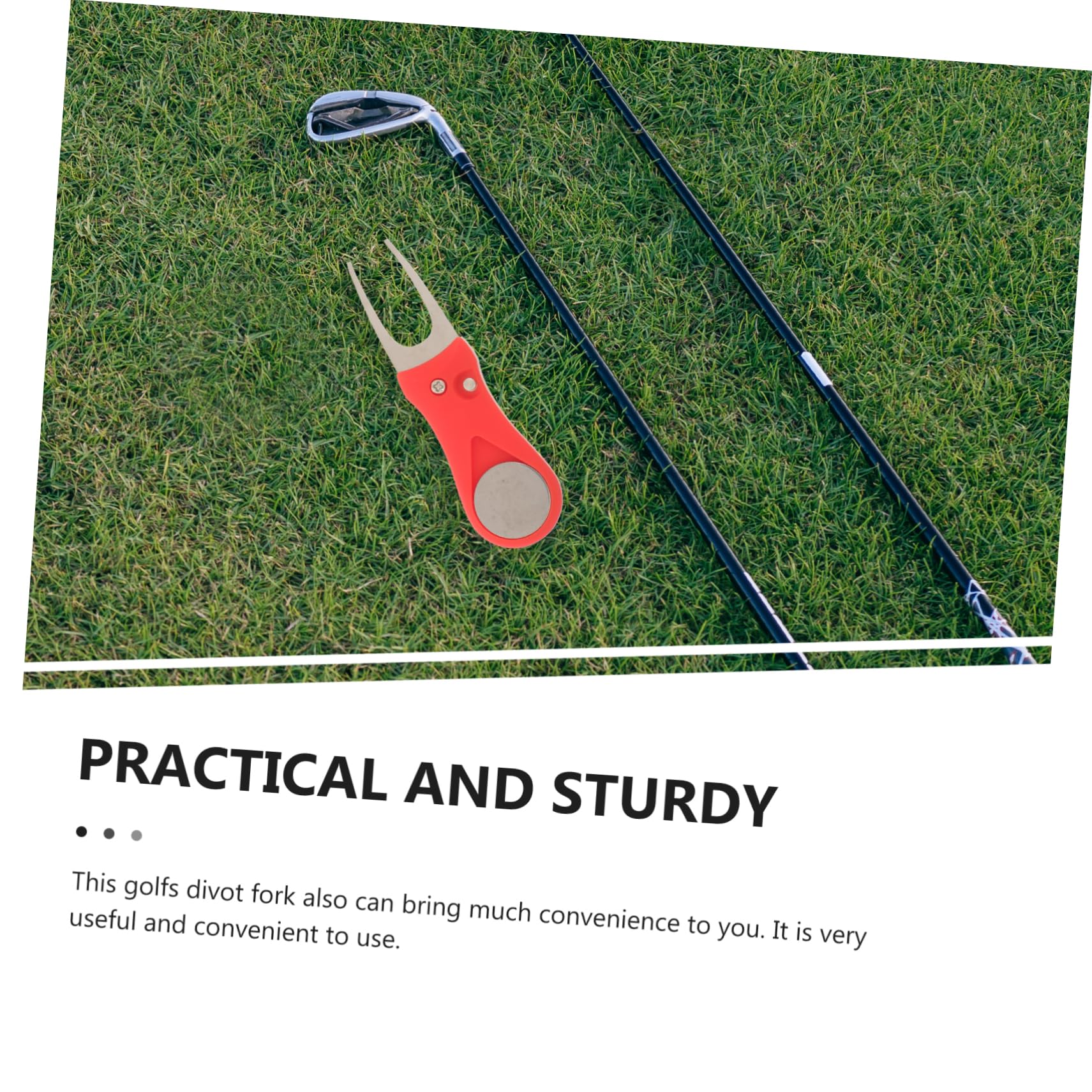 Toyvian Forcella Riparazione Verde Divot Golf Attrezzo Plastica