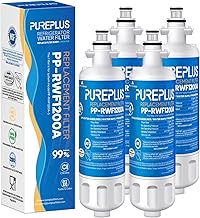PUREPLUS 9690 Replacement for kenmore Elite 469690 LG LT700P RFC 1200A ADQ36006102 ADQ36006101 LFX28968ST RWF1052 RWF1200A LFXS29626S LFXS30766S LFX31925ST LFX31945ST Refrigerator Water Filter, 4Pack