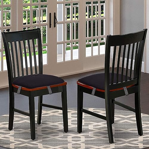 Miniatura 6 de Big Hippo Almohadillas para silla, cojín de espuma viscoelástica para asiento de silla, respaldo de goma antideslizante, acolchado grueso para silla