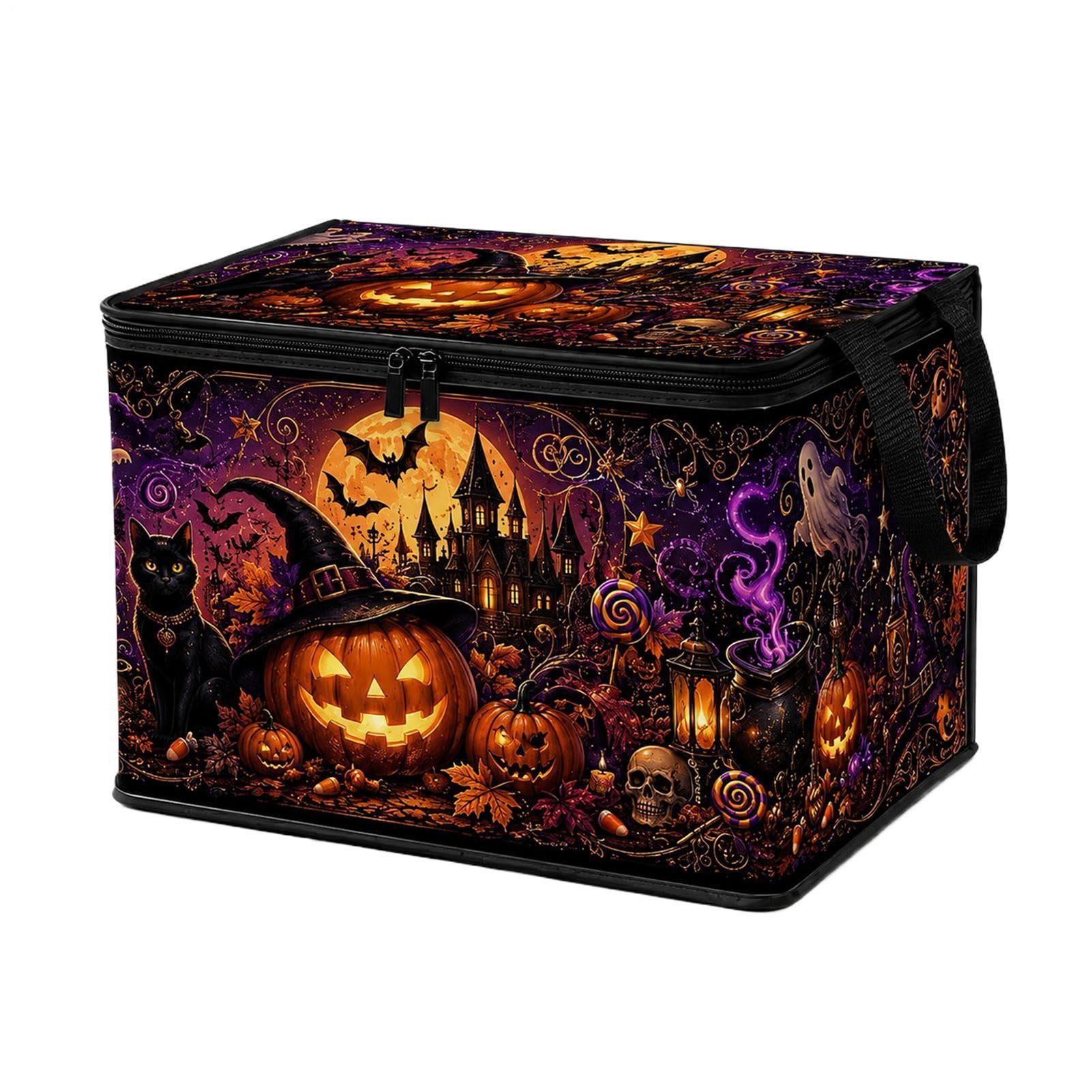 Halloween Storage Containers Large Capacity Foldable Party Organizer