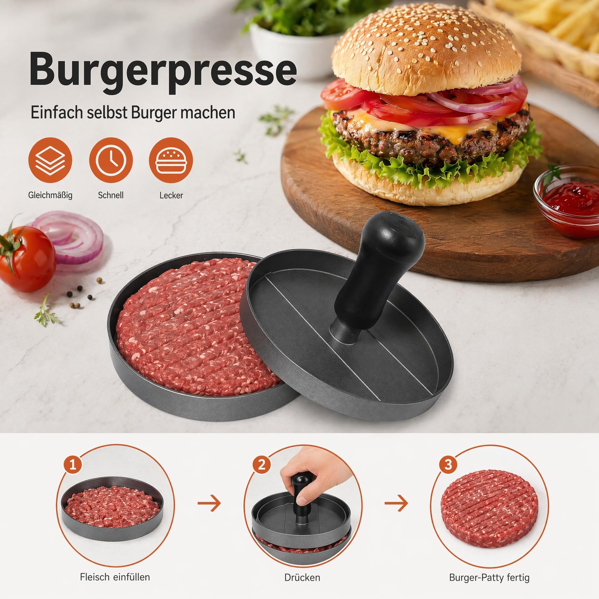 Edelstahl Fleischschleifer Befestigung für Kitchenaid Zubehör