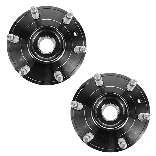 Miniatura 675 de TRQ Juego de 2 rodamientos de rueda delantera y conjunto de cubo compatible con Ford Mustang 2005-2007 2005-2014