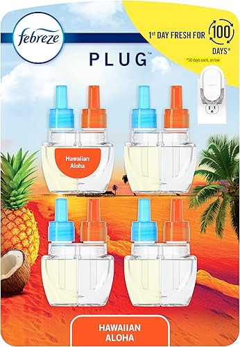 Miniatura 13 de Febreze Ambientador que combate el olor Defy PLUG, Gain Moonlight Breeze, Gain Original, 0.87 onzas líquidas. Recambios de aceite, 4 repuestos (2 de