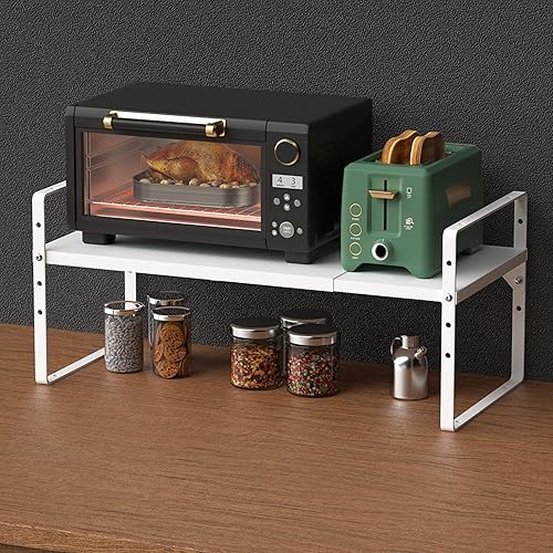 Miniatura 2 de iPEGTOP Estante organizador grande expandible para armario de cocina, estantes apilables de almacenamiento de despensa, altura ajustable, estante de