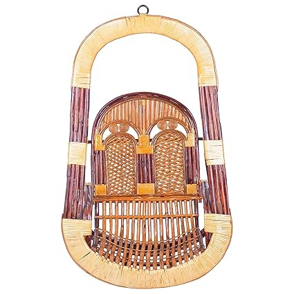 IRA Furniture Swing Chair Zula Hammock Jumbo Heavy Weight Hand Made Cane Swing (Swing with Cushion and Accessories)