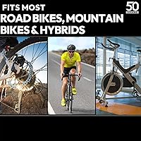 Vista 6 de Bike Water Bottle Holder & Bottle Combo – 2-Pack 22 oz Sports Squeeze Bottles with Pull Top Cap & Easy-Install Bike Cage – Made in USA – 50 Strong