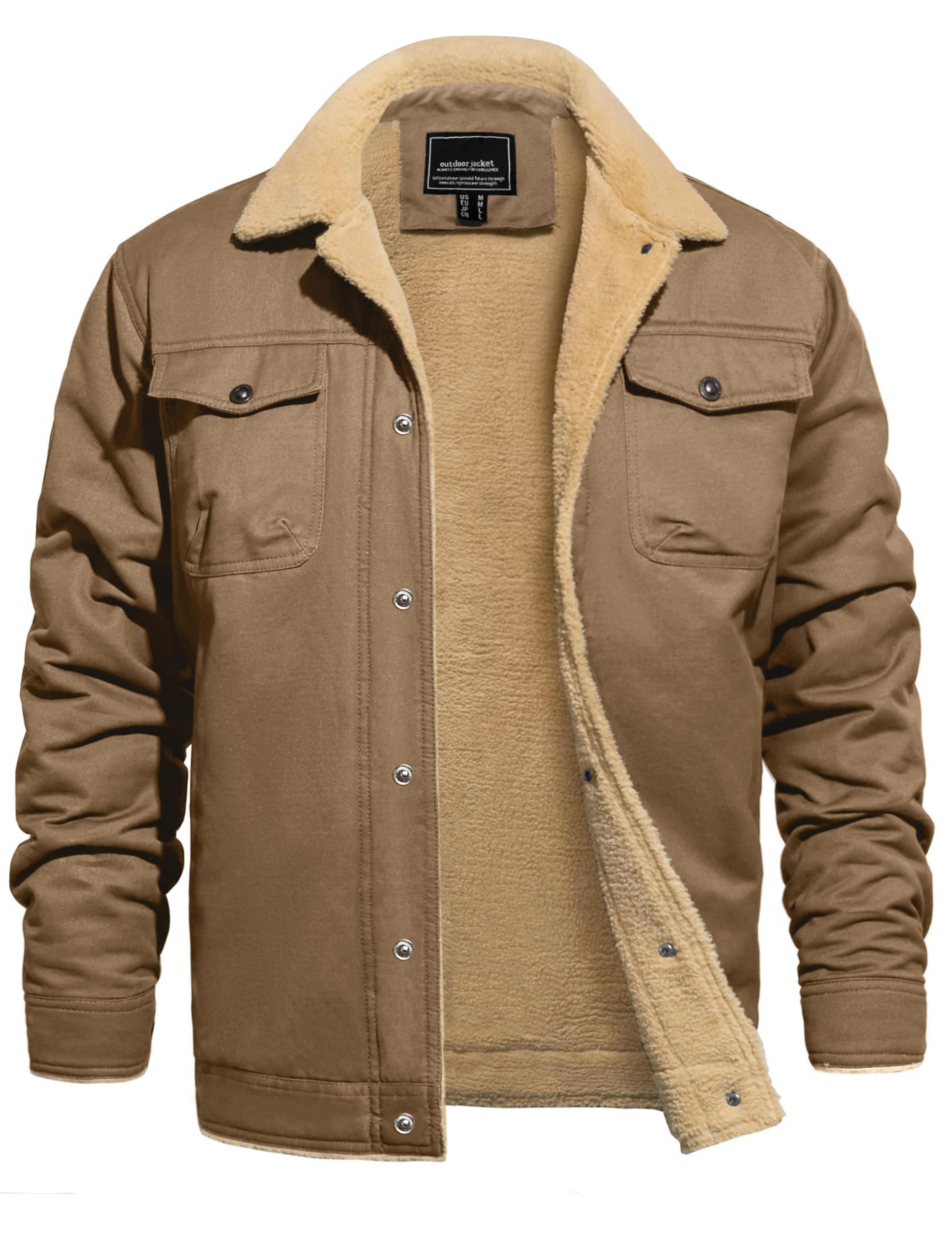 CRYSULLY Fleece-Lined Work Jacket