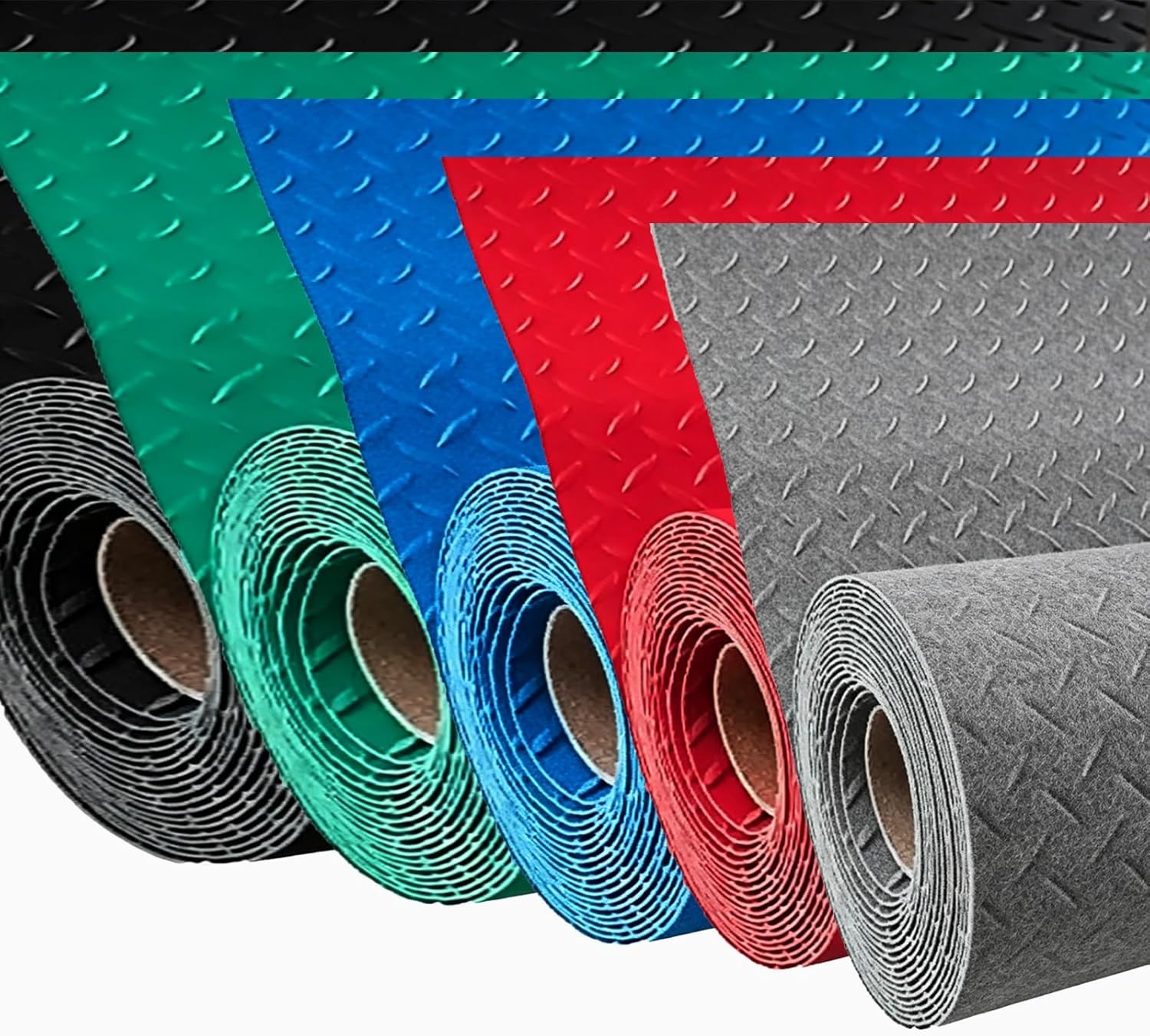 1x1m,1x3m,1.2x2m,1.2x6m,1.3x1m, PVC Rubber Trailer Mat, PVC Garage Shop Parking Mat, Easy Glide, for Under Car, Garage, Kitchen, Shop, Trailer, Porch(Red,1.5x2m/4.9x6.5ft)