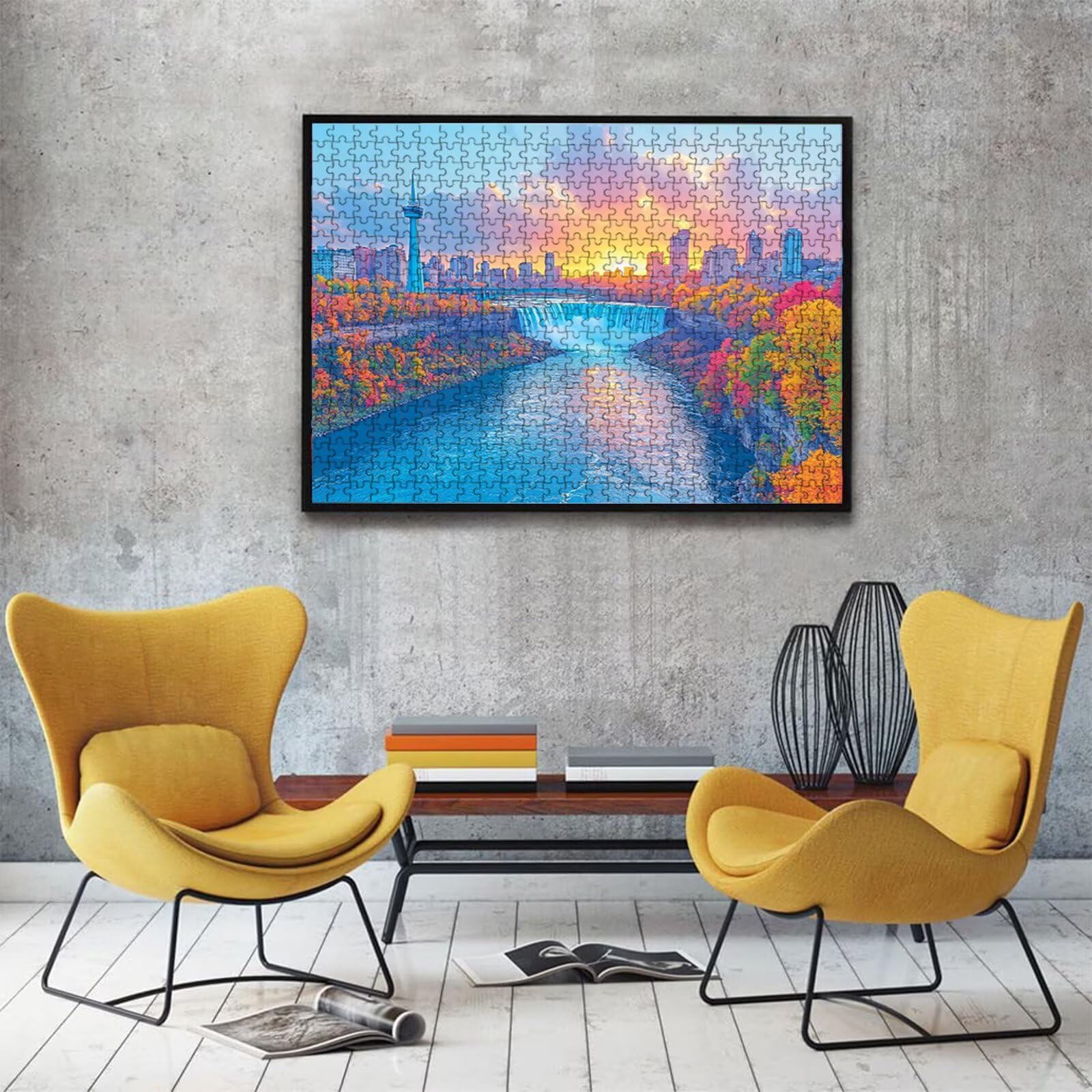 Puzzle 2000 elementów, kolorowe puzzle miejskie, 2000 elementów dla dorosłych, klasyczne puzzle, trudna zagadka, drewniane puzzle do dekoracji bożonarodzeniowej, prezenty dla kobiet, dekoracja domu