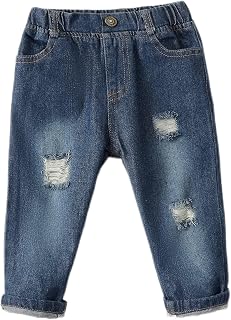 6 12 Month Toddler Boy Clothes 1T Little Boy Outfit Summer letter Printed t-Shirt Denim Pant Set Little Boy Clothes Ripped Jeans Orange