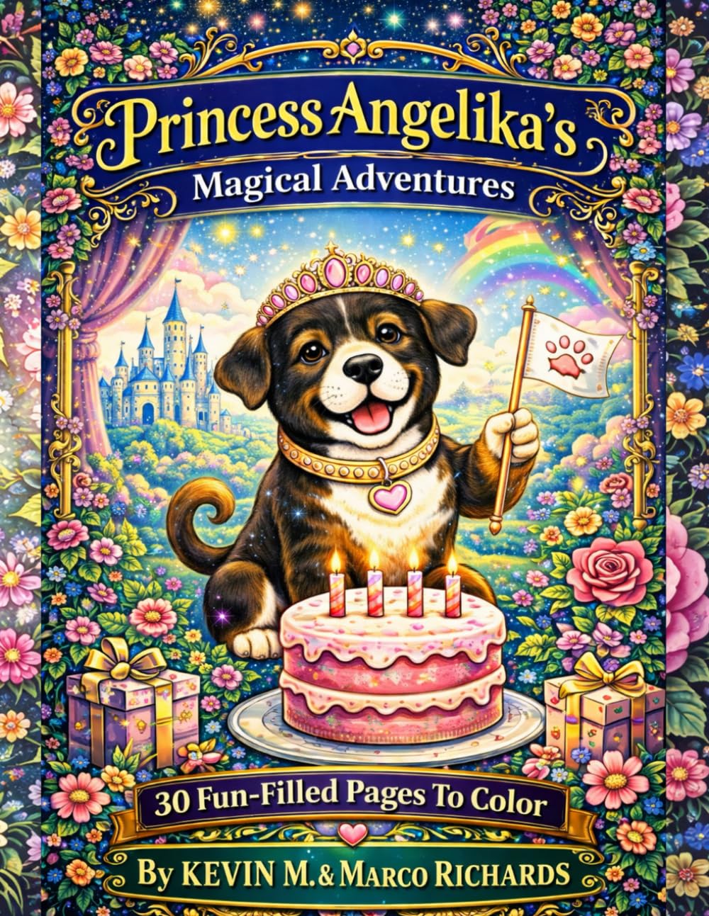 Princess Angelika’s Magical Adventures: 30 Fun-Filled Pages To Color