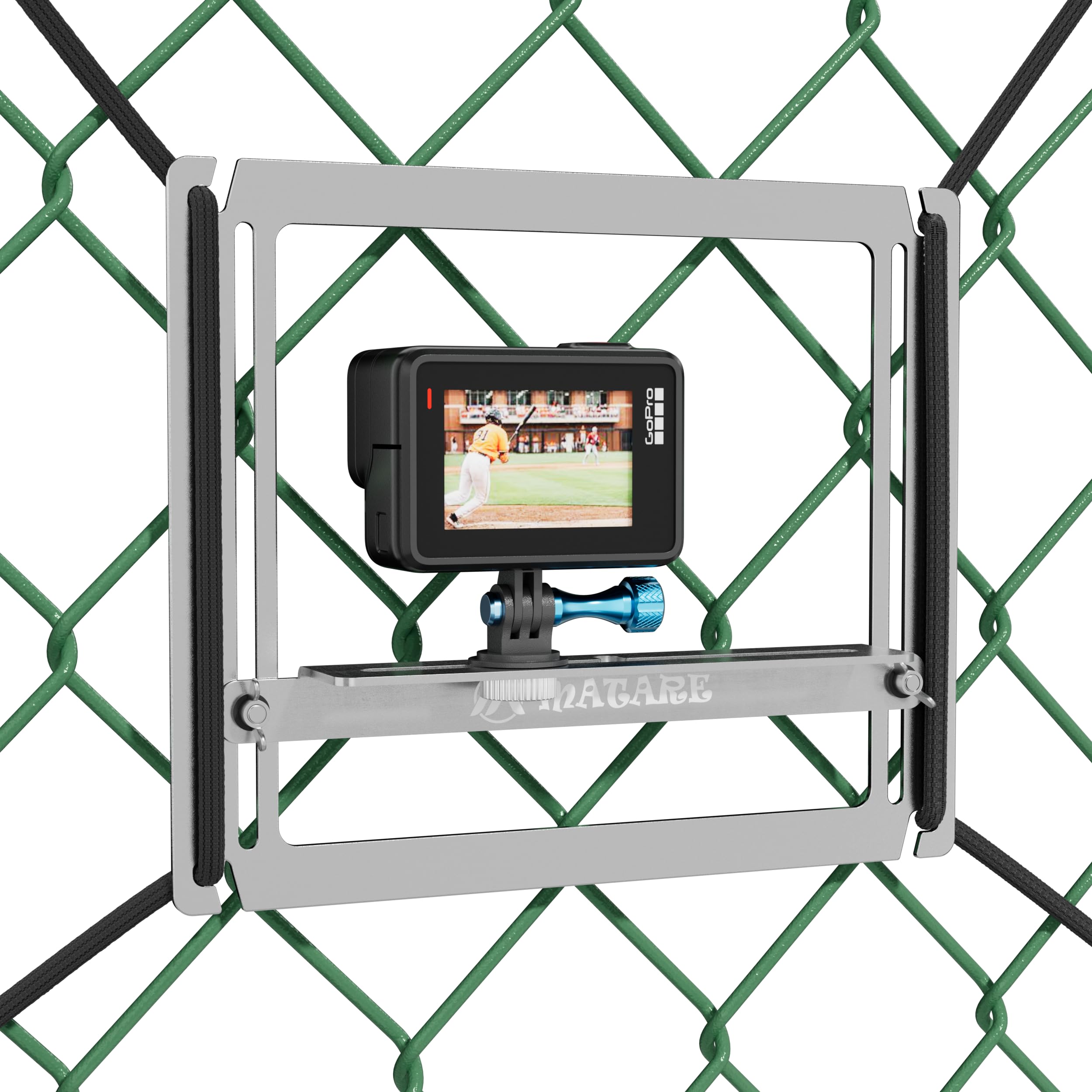 Cell Phone Fence Mount With Sunshade - Universal Camera Mount For Sports Recording