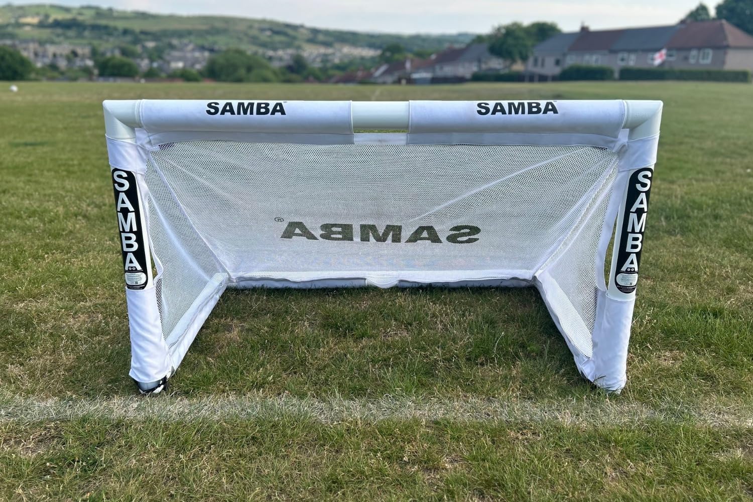 Samba Folding 3v3 Football Goal 4ft x 2ft 5" - White