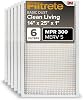 Filtrete 14x25x1 AC Furnace Air Filter, MERV 5, MPR 300, Capture Unwanted Particles, 3-Month Pleated 1-Inch Electrostatic Air Cleaning Filter, 6-Pack Actual Size 13.81x24.81x0.81 in