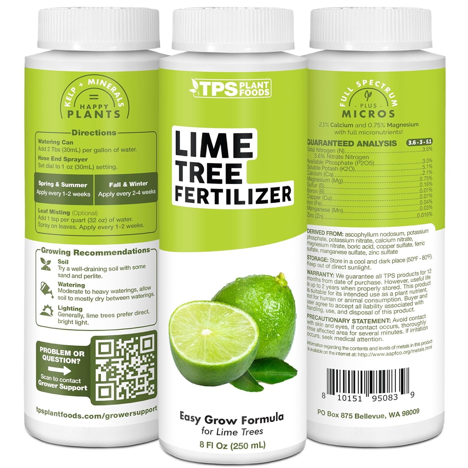 Lime Tree Fertilizer – Liquid Plant Food for More Fruit, Better Flowering & Stronger Root Development, 32 oz
