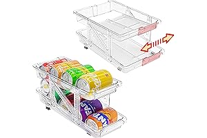 Expandable Soda Can Organizer for Fridge