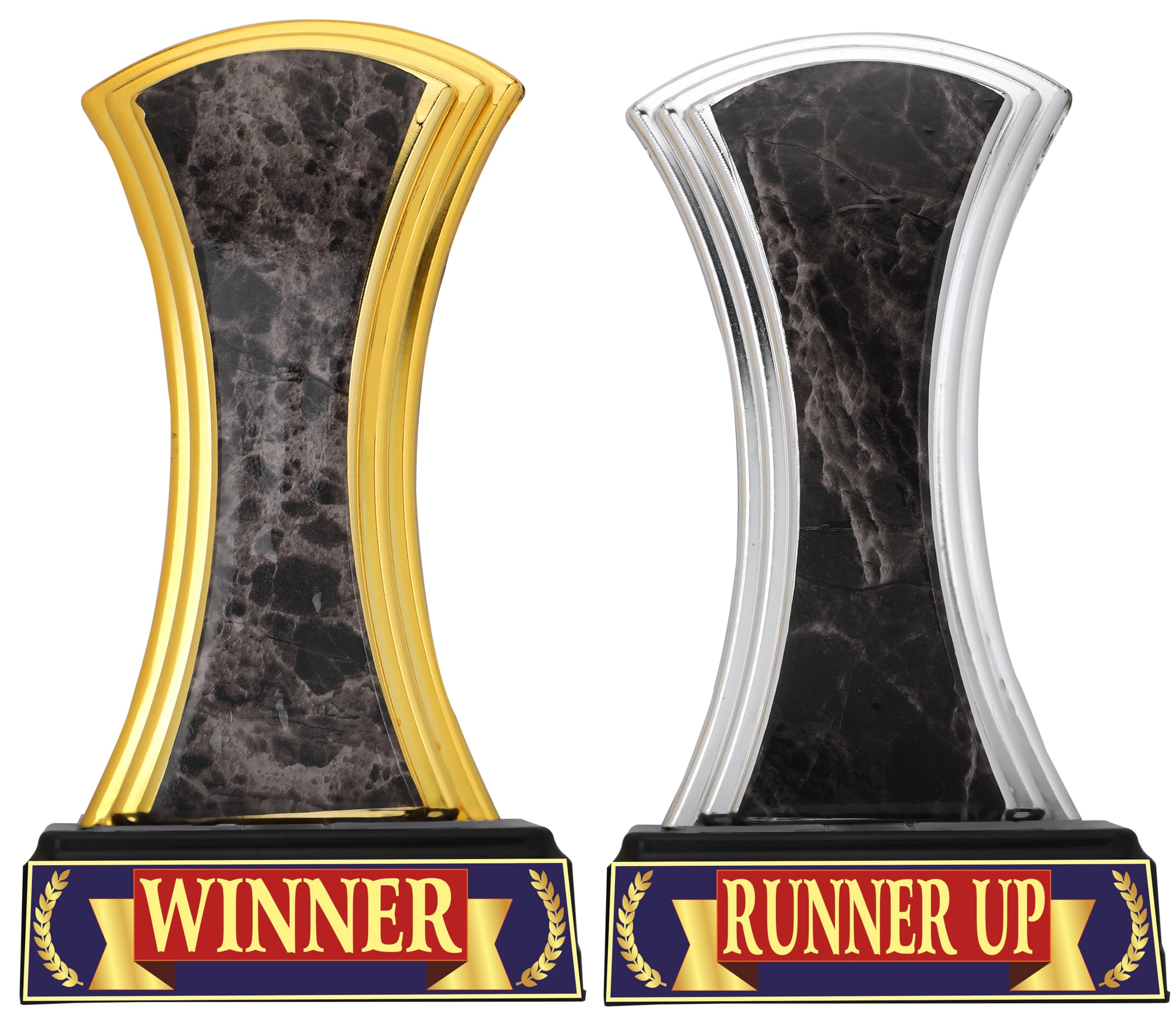 Aark India Trophy for Winner Runner UP 1st and 2nd Place, Match/Competition/Tournament/Event Function Prize (Set of 2 Pcs) Award (PC002161) (B0CMXL7S4M) Amazon Price History, Amazon Price Tracker