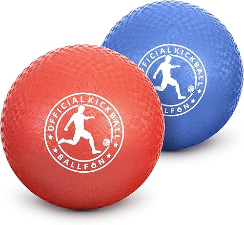 Miniatura 7 de Pelotas de kickball, pelotas de goma para Dodge para niños y adultos, pelotas de balonmano para interiores y exteriores, pelotas de mano rebotadoras