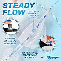 Vista 4 de Cleanstream Catéter de enema anal de silicona de doble bombilla, limpieza de colon sin ensuciar, 17.5 pulgadas, fácil de usar
