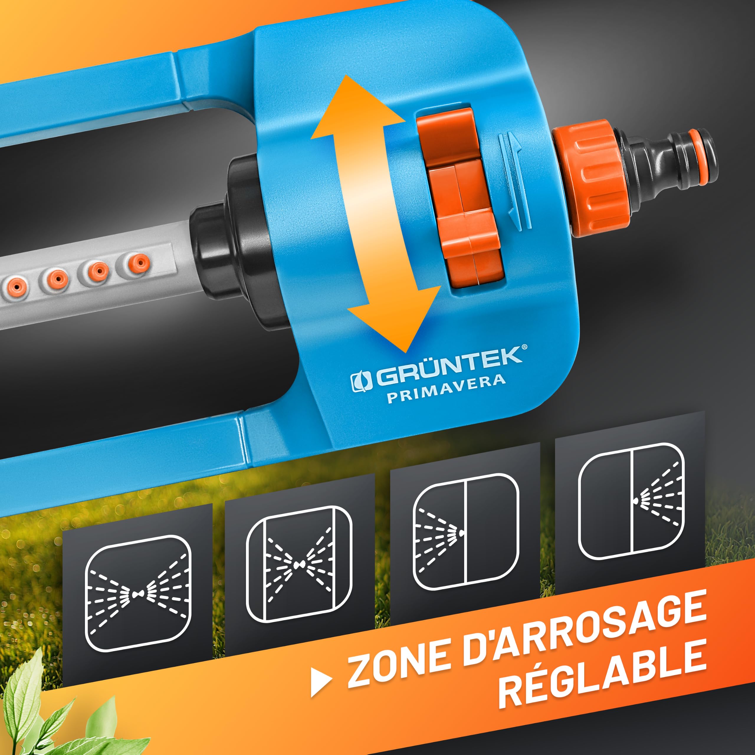 Arroseur De Jardin Rotatif Automatique - Arrosage De Pelouse - Vert - 3 Bras - Spray Rotatif Arroseur De Jardin Rotatif Automatique - Arrosage De Pelouse - Vert - 3 Bras - Spray Rotatif