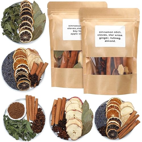 Siifert 6 Pack Winter Stovetop Potpourri Simmer Pot Kit Dried