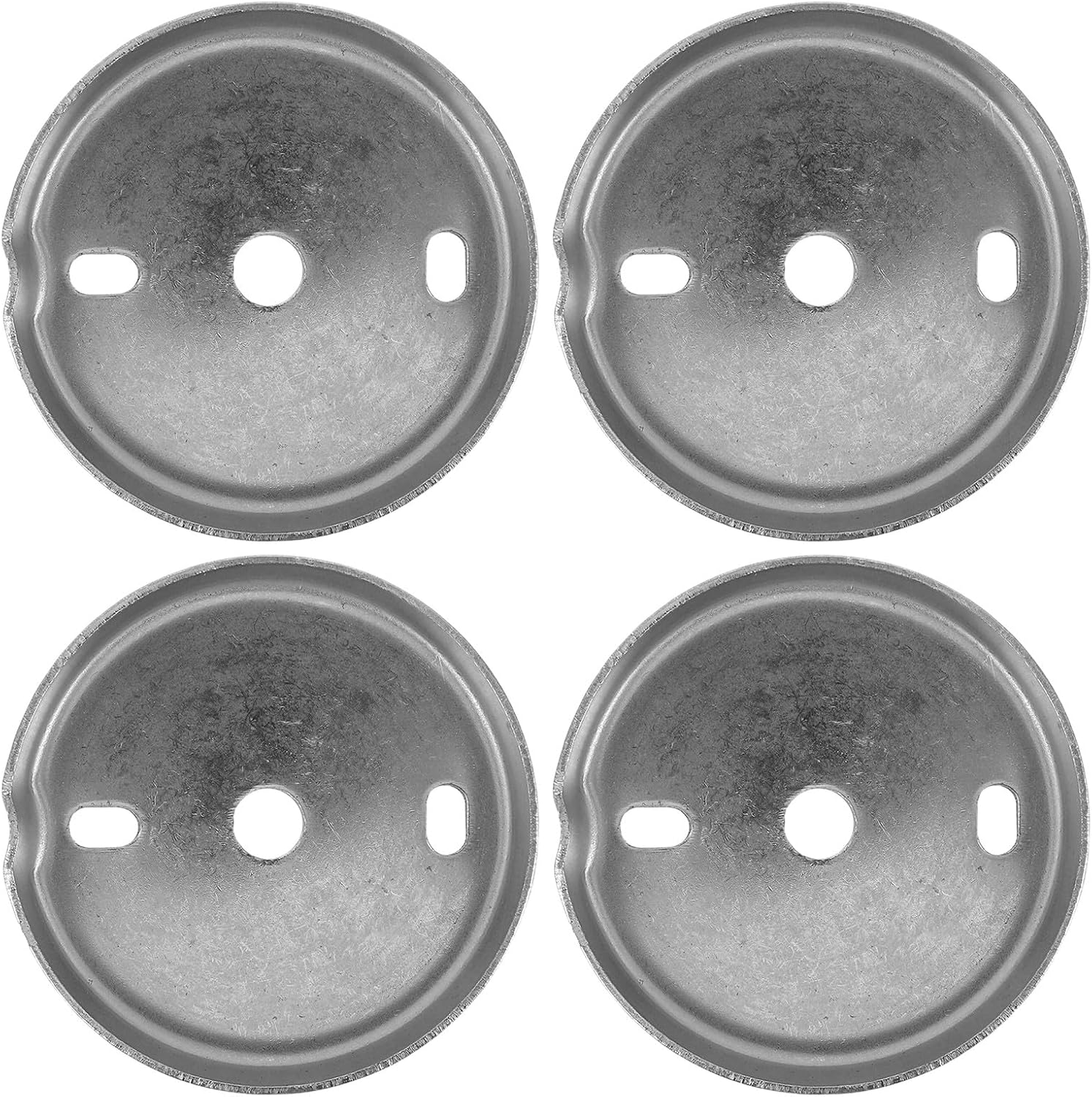 4pcs Towel Bar Mounting Base - Replacement Hardware for Bathroom Fixtures - 2.4" Stainless Steel Wall Bracket for Towel Rack and Toilet Paper Holder Installation