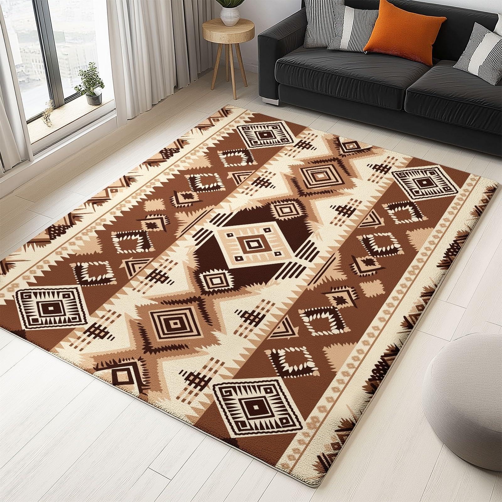 Tapis Southwest Navajo 250x300 cm haut de gamme lavable