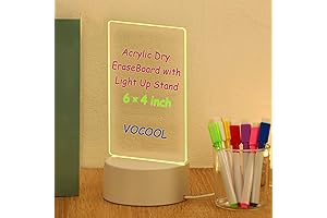 VOCOOL Glow Dry Erase Board - Light Up Your Notes!