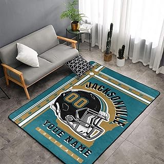 Custom Jacksonville Football Rug Personalized Carpet Add Any Name Number for All Football Fans Cu...