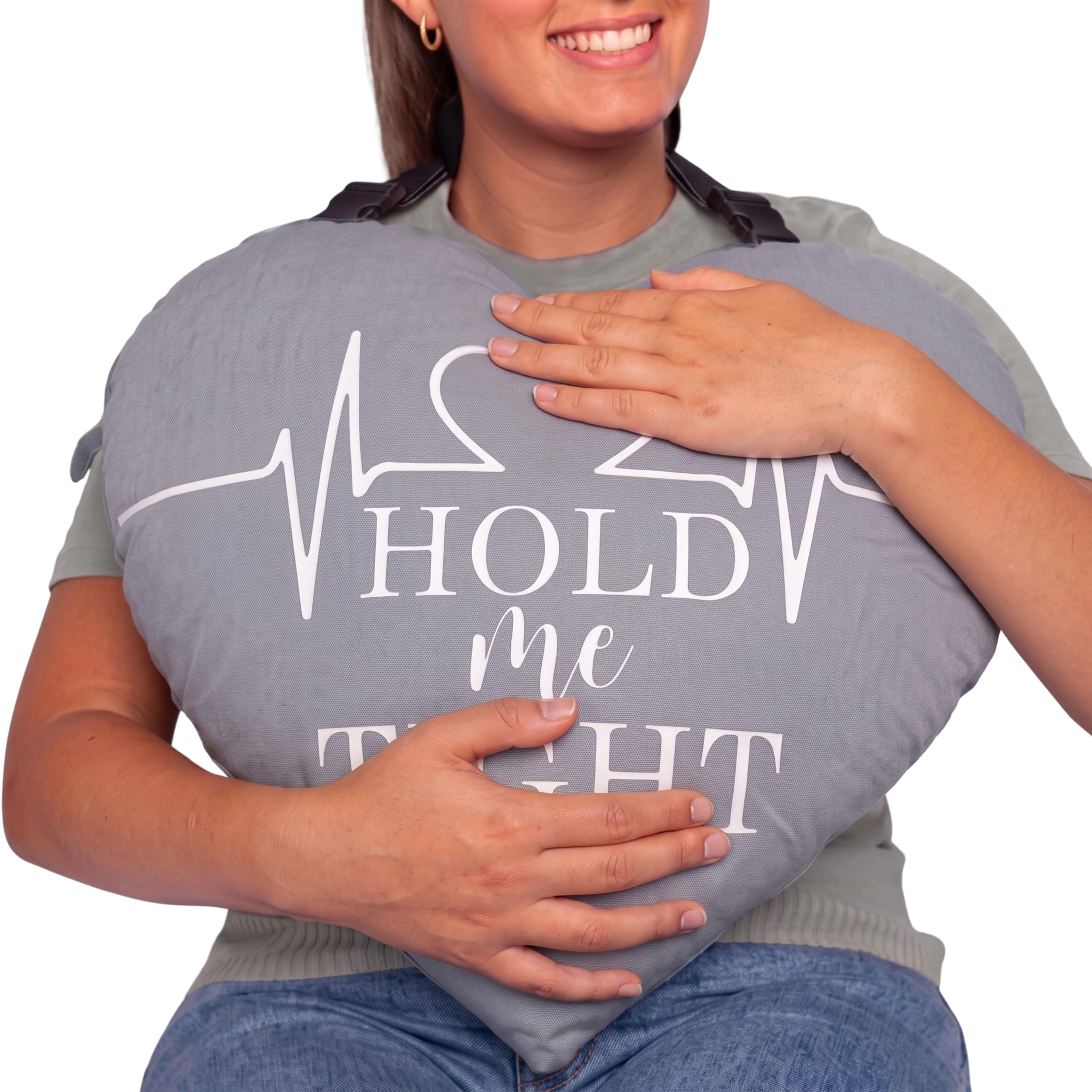 MOYOAMA Open Heart Surgery Pillow for Heart Surgery Recovery Gifts - After Bypass Surgery Must Haves, Gifts for Chest Surgery Recovery, Seatbelt Pillows for Post-Surgery, Shock Absorbing Chest Pillow