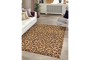 Unique Loom Wildlife Collection Area Rug - Leopard Print