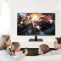 Suport universal pentru televizor XINLEI, reglabil pe înălțime, cu înclinare, pentru ecrane plate și curbate de 17-43 inchi, 40 kg, bază din sticlă securizată, VESA 200x200, TS103 7
