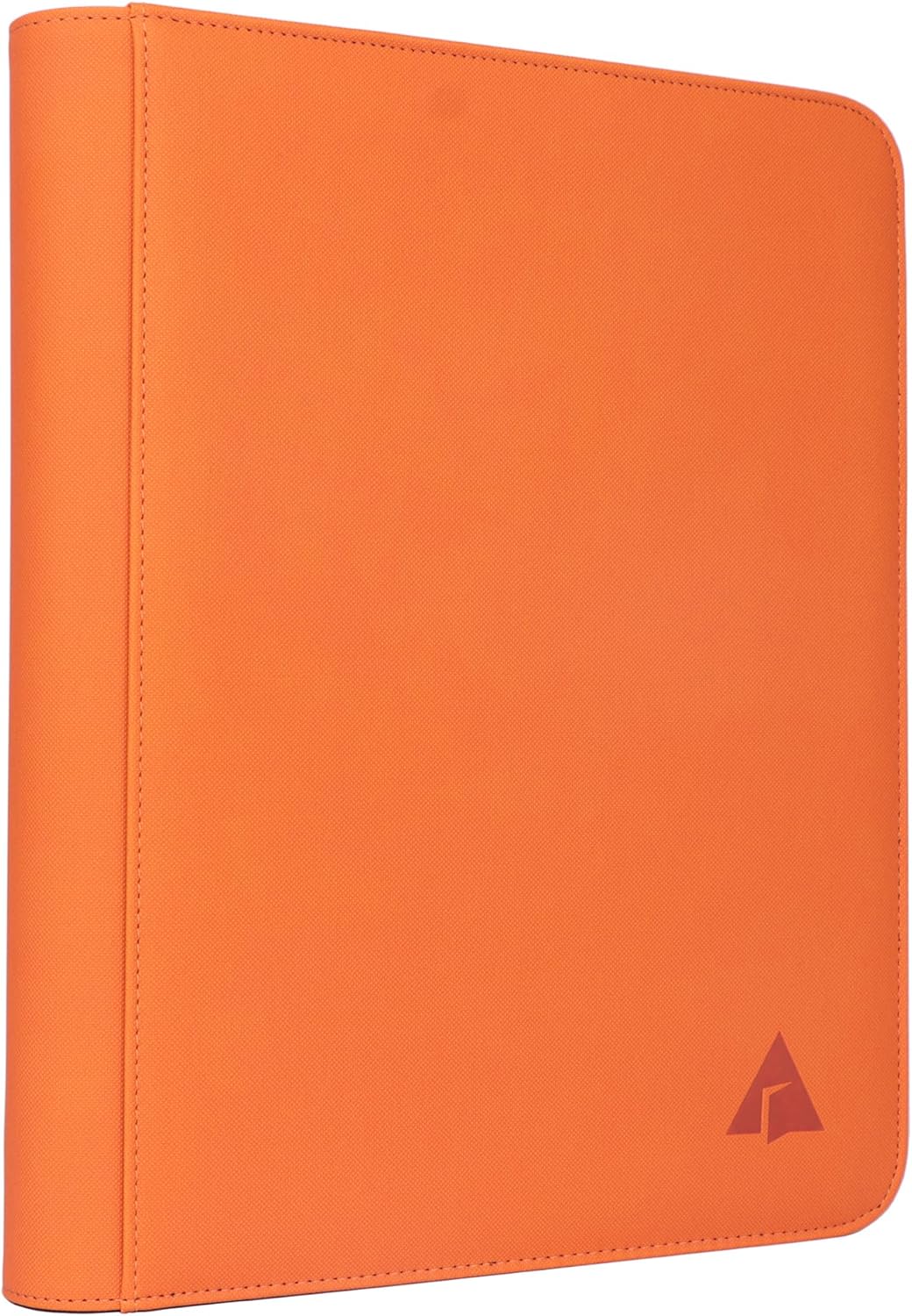 9 Pocket Card Binder, Fits 828 Trading Cards Side Loading Ringless Card Album for TCG and Sports Cards -Orange