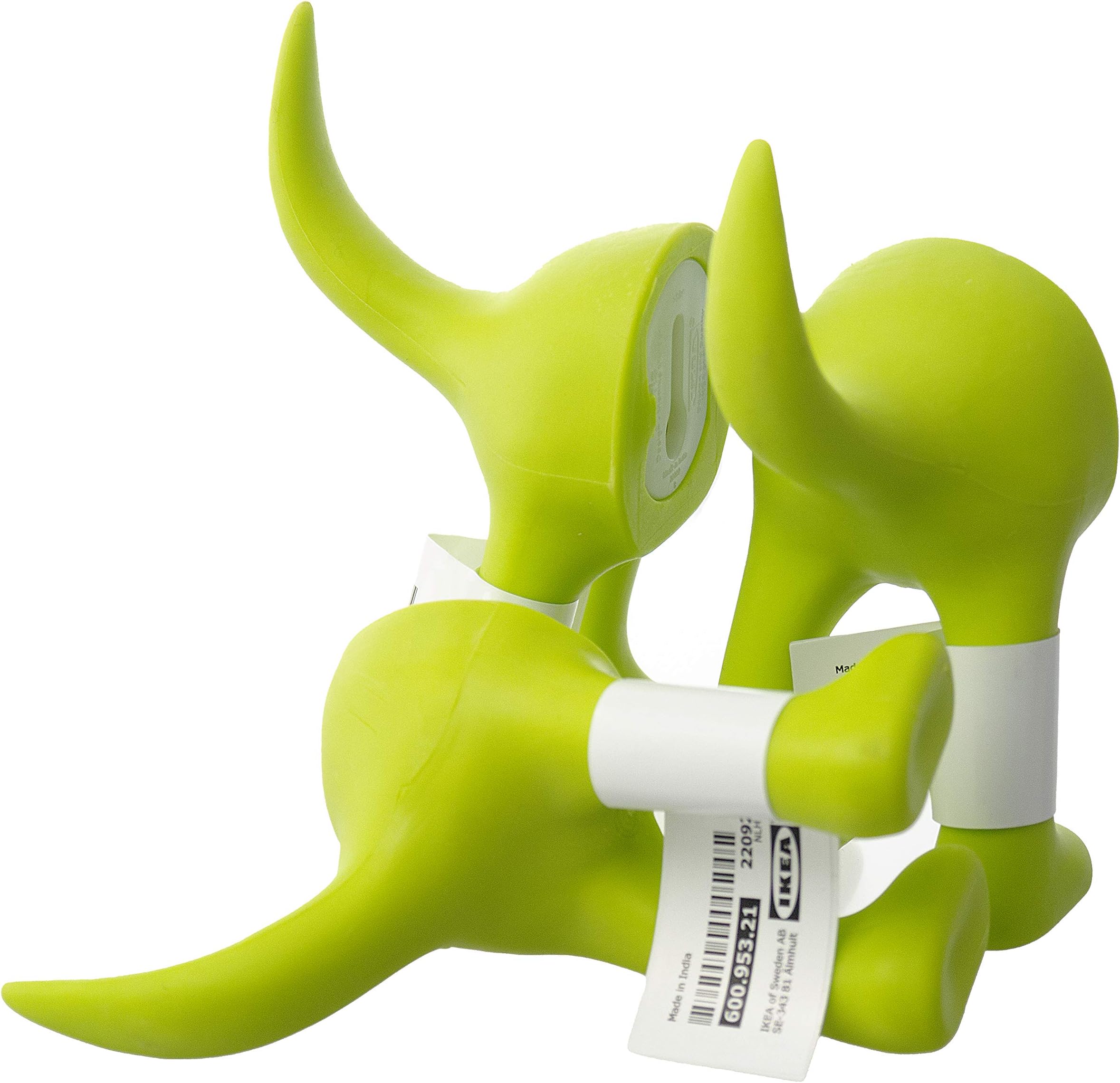 Ikea Set of 3 Dog Tail Hooks Hat Coat Key Wall Mounted Hanger (Green)