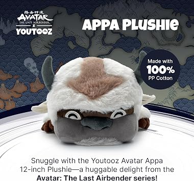 Youtooz 1 Ft Appa Plushie from Avatar The Last Airbender - Soft 100% Cotton Stuffed Collectible