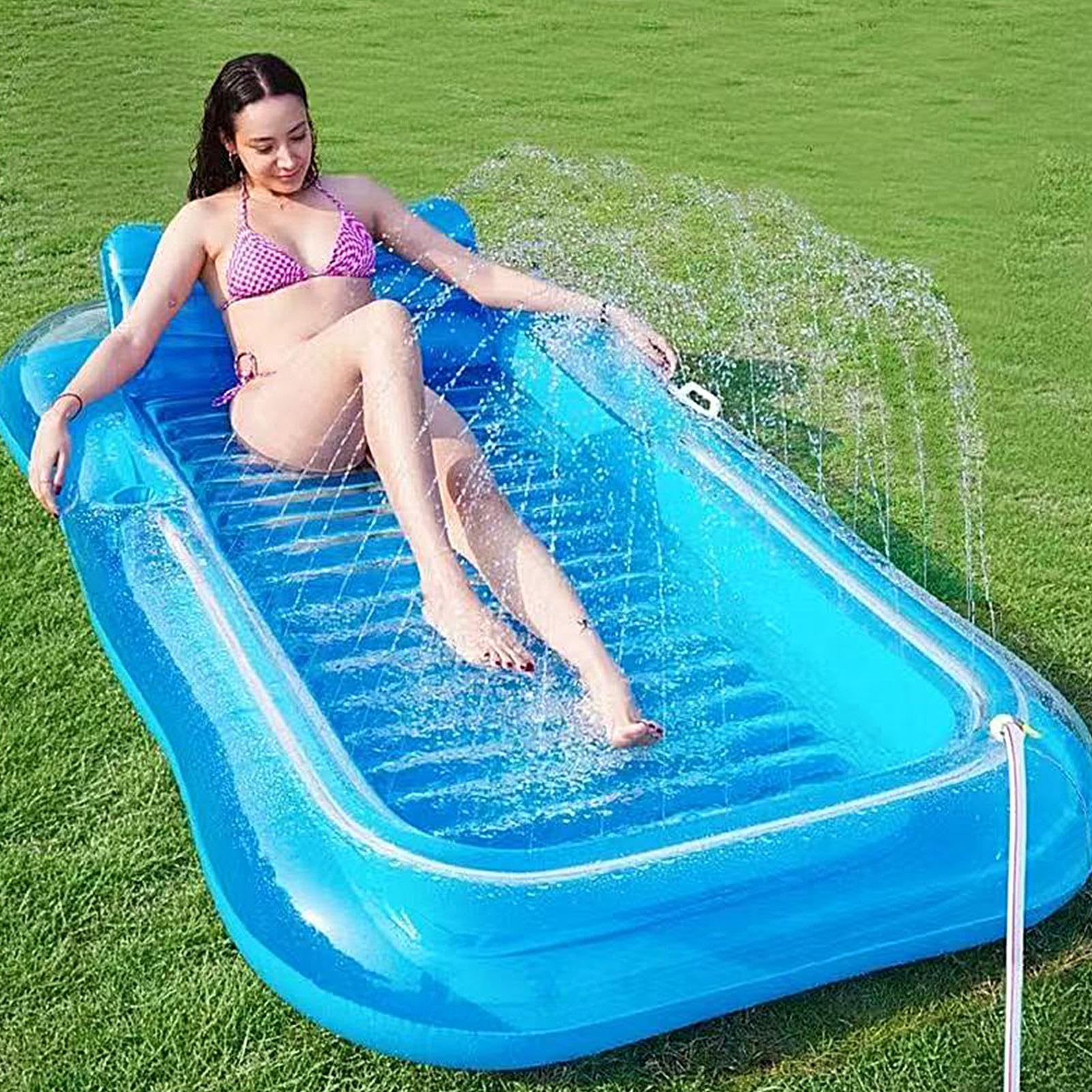 Flotadores De Piscina para Adultos,Cama Flotante con Portavasos | Cama de Bronceado Hinchable para Piscina | para Uso En Exteriores, Jardín, Patio, Terraza Y Disfrutar del Sol