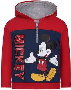 Amazon.com: Disney Mickey Mouse Boys Half Zip Pullover